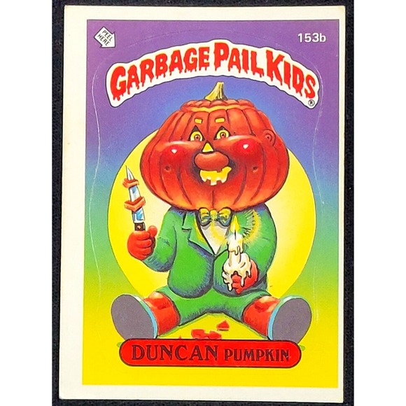 Other - 1986 TOPPS GARBAGE PAIL KIDS DUNCAN PUMPKING SERIES‎ 4 TRADING CARD